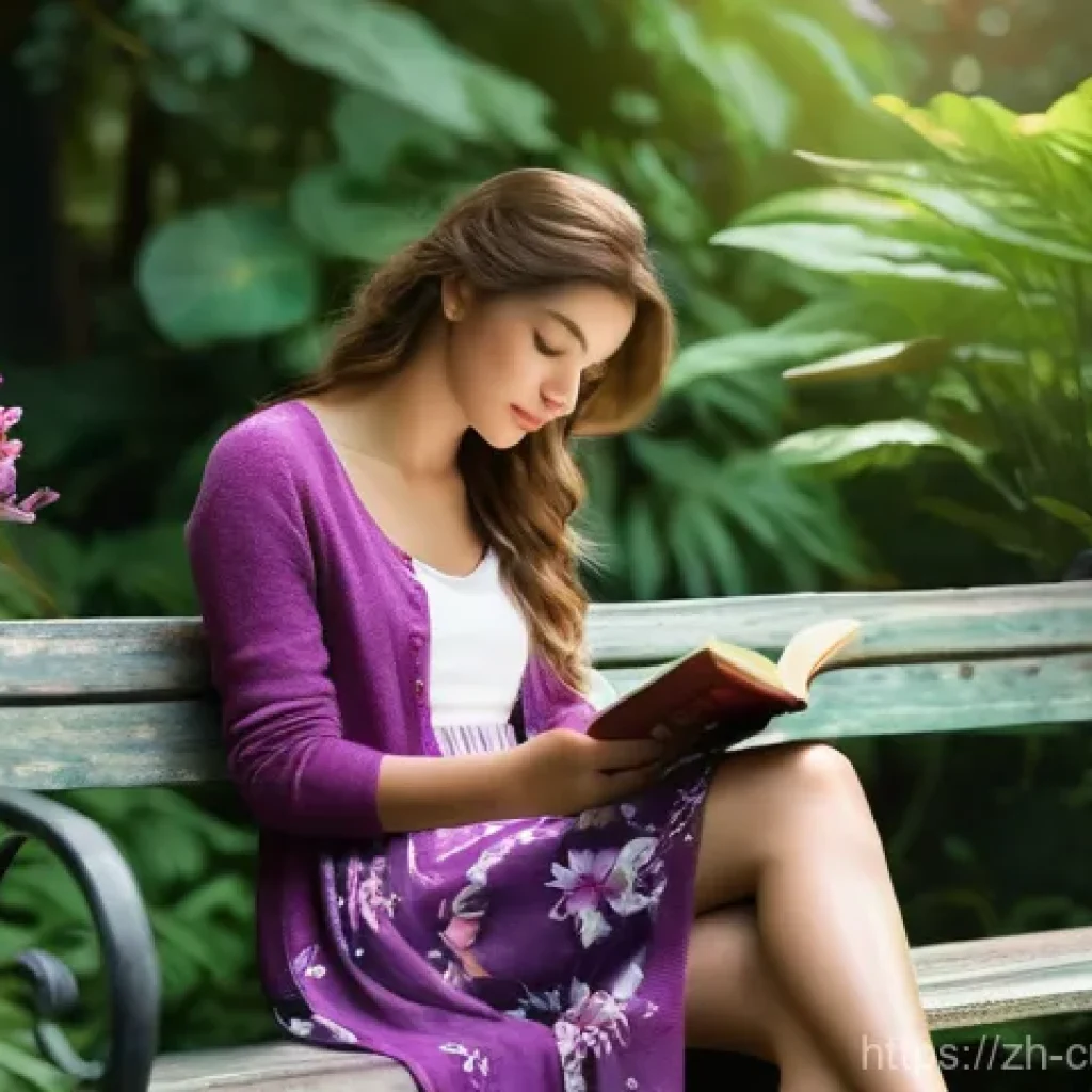 관세사 시험 교재 추천 - **Prompt:** A tranquil scene depicting a young woman, around 25 years old, sitting gracefully on a w...