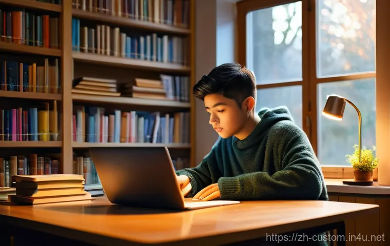 관세사 시험 2차 과목 분석 - **Prompt 1: Focused Student in a Cozy Study Nook**
    "A young adult, with an ambiguous gender, is ...