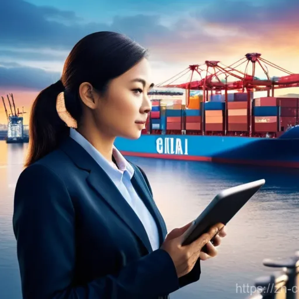 관세사와 글로벌 공급망 관리 - **Prompt 1: The Guiding Light in Global Trade**
"A wide shot depicting a modern, bustling global...