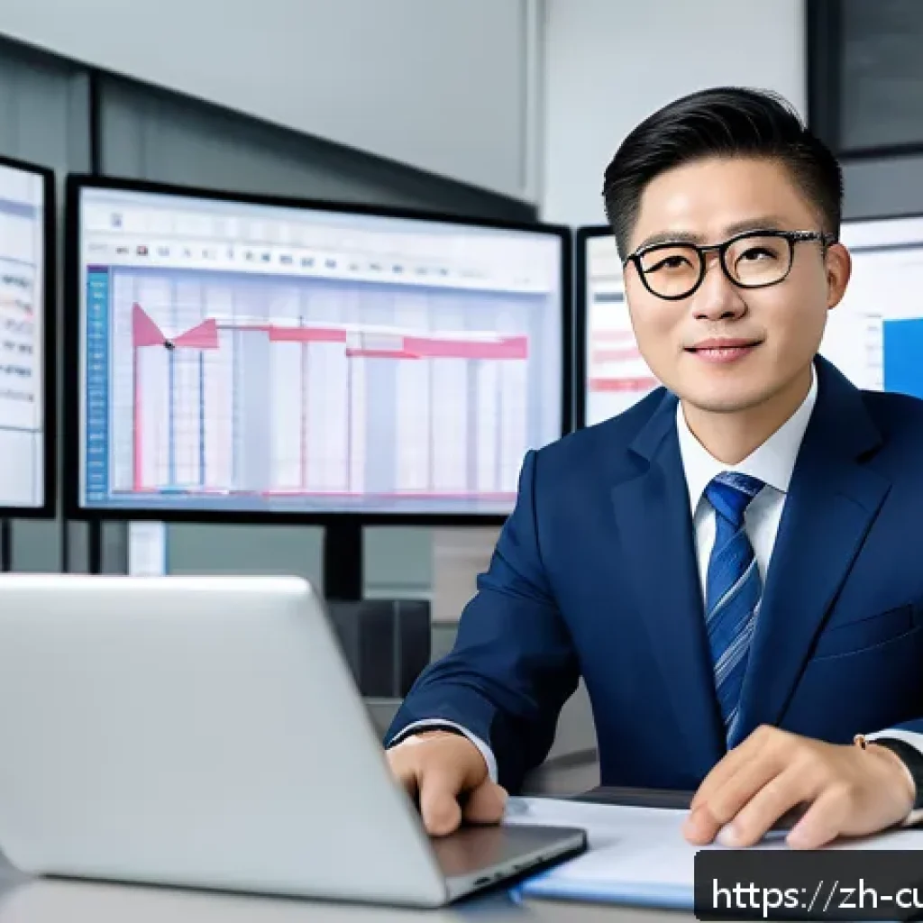 관세사와 외국어 능력의 중요성 - A professional customs broker in a modern office setting, actively communicating with international ...